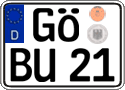 German license plate, Regular plates