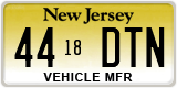 New Jersey, Vehicle Manufacturer (ABC 1234/1234 ABC)