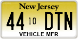 New Jersey, Vehicle Manufacturer (ABC 1234/1234 ABC)