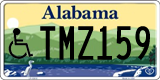Alabama, Vehicles for disabled persons TAB123