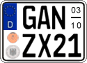 German license plate, Seasonal plates