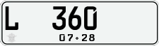 License plate of Indonesia, Regular plates