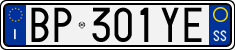 License plate of Italy, Cars (1994 year series)