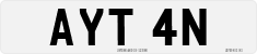 License plate of the United Kingdom, 1963 year system