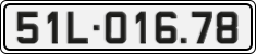 License plate of Vietnam, Cars