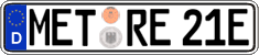 German license plate, Electric vehicles