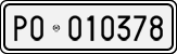 License plate of Italy, Cars (1927 year series)