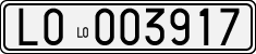 License plate of Italy, Cars (1927 year series)