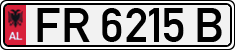 License plate of Albania, Cars (1993)