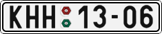 License plate of the Czech Republic, Cars (1960)