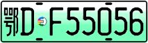 License plate of China, Electric vehicles