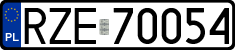 License plates of Poland, Regular car plates