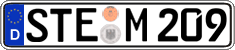 German license plate, Regular plates