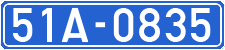 License plate of Vietnam, Government and public administrations