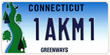 Connecticut, Specialty plates (1ABC2)
