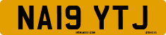 License plate of the United Kingdom, 2001 year system