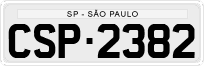 License plate of Brazil, Private owners (1990)