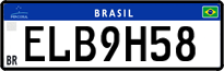 License plate of Brazil, Private owners (Mercosul)