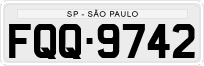 License plate of Brazil, Private owners (1990)