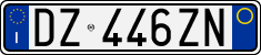 License plate of Italy, Cars (1994 year series)