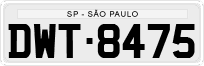 License plate of Brazil, Private owners (1990)