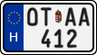 license plates of Hungary, Oldtimers (2022)