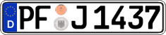 German license plate, Regular plates