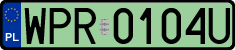 License plates of Poland, Electric vehicles