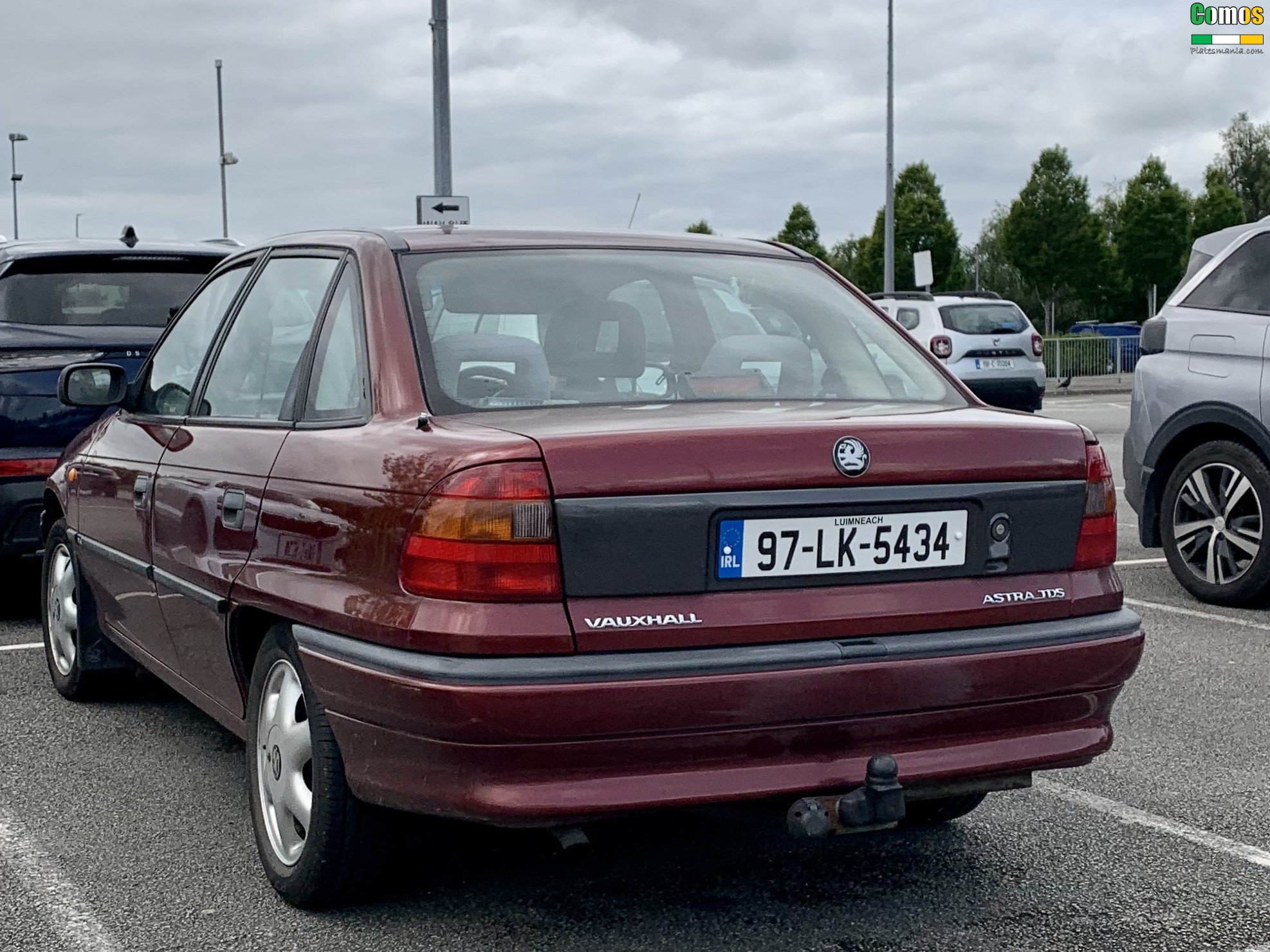 97-LK-5434, Vauxhall Astra 3rd gen Sedan/Saloon (F; T92), 1991–1998