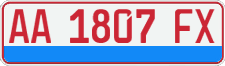 License plate of Indonesia, Temporary