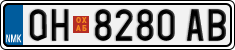 License plate of North Macedonia, Regular plates (2012)