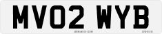 License plate of the United Kingdom, 2001 year system