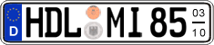 German license plate, Seasonal plates