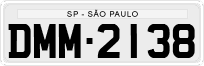 License plate of Brazil, Private owners (1990)