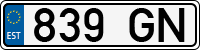 License plate of Estonia, Trailers