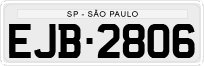 License plate of Brazil, Private owners (1990)