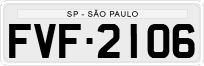 License plate of Brazil, Private owners (1990)