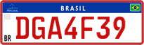 License plate of Brazil, Commercial vehicles (Mercosul)