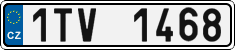 License plate of the Czech Republic, Cars (2001)