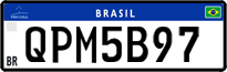 License plate of Brazil, Private owners (Mercosul)