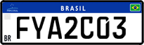 License plate of Brazil, Private owners (Mercosul)