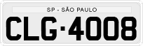 License plate of Brazil, Private owners (1990)