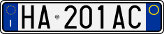 License plate of Italy, Cars (1994 year series)