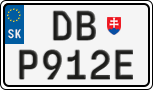 License plate of Slovakia, Vanity Plates
