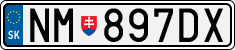 License plate of Slovakia, Cars
