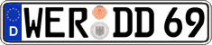German license plate, Regular plates