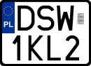License plates of Poland, Special vehicles and motorcycles