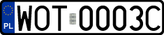 License plates of Poland, Regular car plates