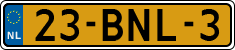 License plate of the Netherlands, Heavy Commercial Vehicles (1994 system)