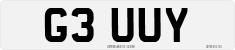License plate of the United Kingdom, 1983 year system
